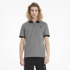 Поло Scuderia Ferrari Style Two-Tone Mens Polo Shirt Puma