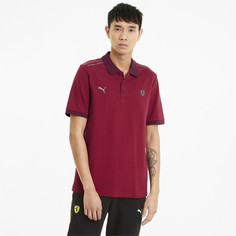 Поло Scuderia Ferrari Style Two-Tone Mens Polo Shirt Puma