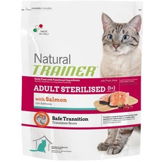 Корм для кошек Trainer Natural Super Premium Adult Sterilised, с лососем 1,5 кг