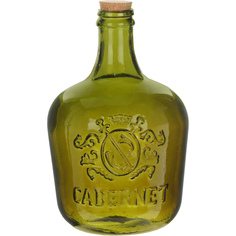 Ваза-бутылка San miguel Cabernet тёмно-зелёная 12 л