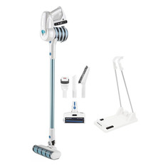Ручной пылесос (handstick) Polaris HandStick Pro PVCS 4000, 450Вт, белый/бирюзовый