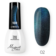 TNL, Гель-лак Magnet Effect 10D №02, Синий гранат