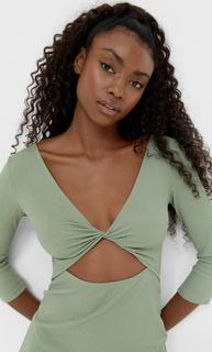 Stradivarius Двустороннее Платье Миди Multicolor L