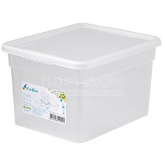 Ящик хозяйственный, 5 л, 24.6х19.6х15.4 см, FunBox Basic FB1031, прозрачный