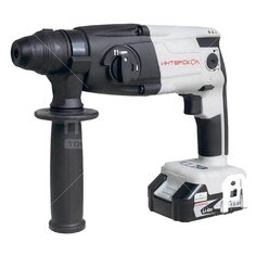 Перфоратор аккумуляторный Интерскол ПА-18/18Л2 SDS-Plus, 0-6900 ударов/мин, 0-1500 об/мин, 18 Вт, 2х2 Ач