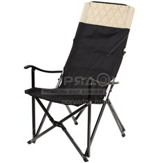 Кресло складное 55х60х100 см, черный, до 100 кг, Green Days, Lux
