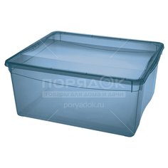 Ящик хозяйственный, 40х33.5х17 см, Бытпласт С1249717 синий