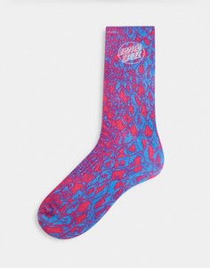 Фиолетовые носки в крапинку Santa Cruz-Фиолетовый цвет