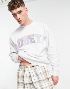 Серый худи в спортивном стиле Obey