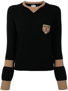 Chanel Pre-Owned джемпер 2007-го года с нашивкой
