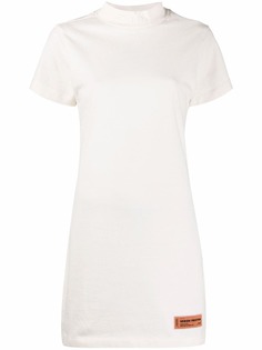 Heron Preston платье-футболка с вышитым логотипом Стиль