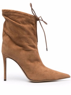 Alexandre Vauthier ботильоны со шнуровкой и заостренным носком