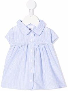 Douuod Kids полосатое платье-рубашка с короткими рукавами
