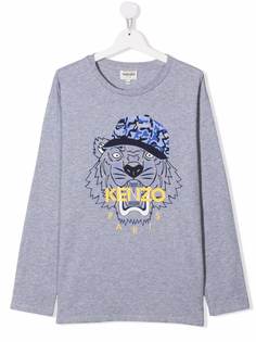 Kenzo Kids футболка с принтом Tiger