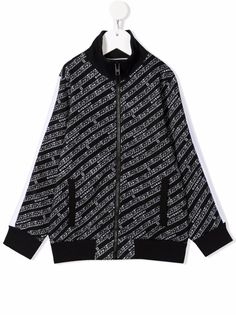 Givenchy Kids бомбер на молнии с принтом