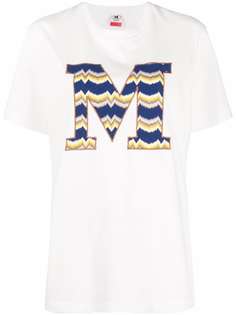 Missoni футболка с вышитым логотипом