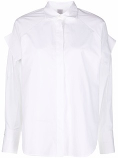 Eleventy рубашка оверсайз с оборками