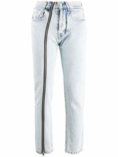 Almaz джинсы асимметричного кроя с молнией