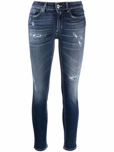 DONDUP джинсы скинни средней посадки с эффектом потертости