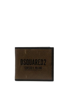 Dsquared2 кошелек с эффектом потертости и логотипом