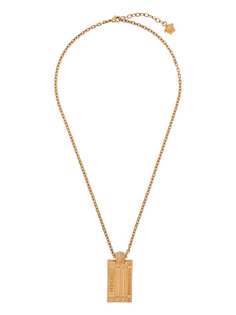Versace колье с подвеской-логотипом