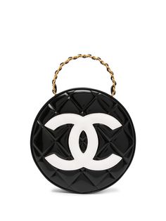 Chanel Pre-Owned стеганая косметичка 1995-го года с логотипом CC