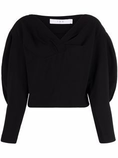 IRO топ с объемными рукавами и V-образным вырезом