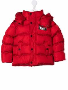 Dsquared2 Kids пуховик с нашивкой-логотипом