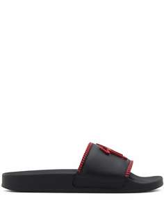 Giuseppe Zanotti шлепанцы Brett с молниями