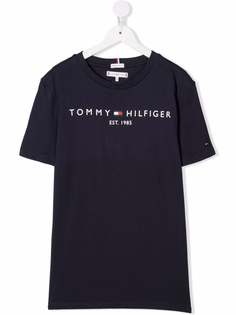 Tommy Hilfiger Junior футболка из органического хлопка с логотипом