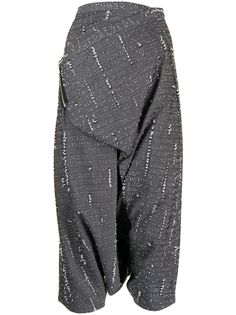 Ys брюки с драпировкой и эффектом потертости Y's