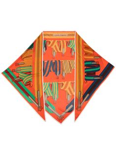 Hermès платок pre-owned с принтом Hermes