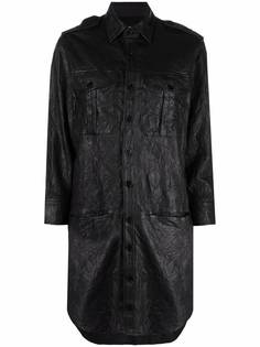 Zadig&Voltaire платье-рубашка с жатым эффектом