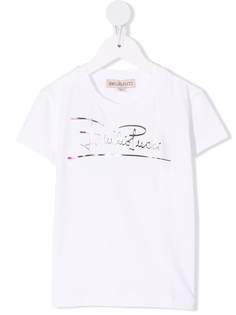 Emilio Pucci Junior футболка с тисненым логотипом