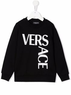 Versace Kids толстовка с логотипом