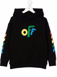 Off-White Kids худи с логотипом