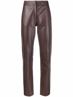 Federica Tosi straight-leg leather trousers