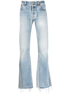 GALLERY DEPT. расклешенные джинсы с эффектом потертости
