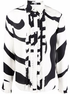 Karl Lagerfeld рубашка Swirl из коллаборации с Kenneth Ize