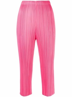 Pleats Please Issey Miyake укороченные плиссированные брюки