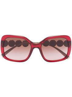 Versace Eyewear солнцезащитные очки в квадратной оправе с декором Medusa