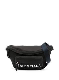 Balenciaga поясная сумка Wheel с вышитым логотипом