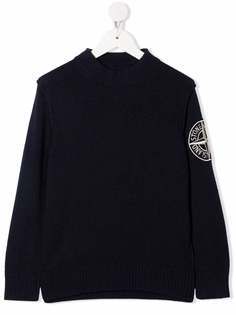 Stone Island Junior джемпер с вышитым логотипом