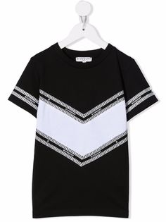 Givenchy Kids футболка с логотипом и вставками