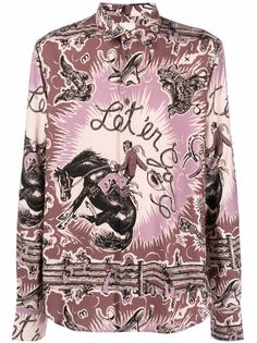 PAUL SMITH рубашка с принтом