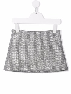 Il Gufo мини-юбка с эффектом металлик