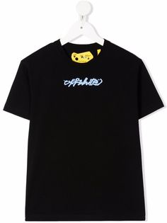 Off-White Kids футболка с логотипом