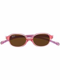 RAY-BAN JUNIOR очки в прозрачной круглой оправе