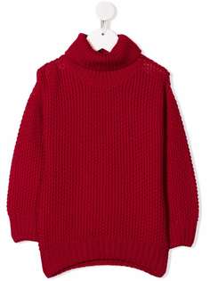 Il Gufo джемпер крупной вязки с высоким воротником