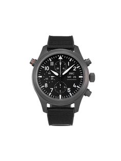 IWC Schaffhausen наручные часы Pilots Watch Chronograph Top Gun Ceratanium SIHH 2019 pre-owned 44 мм 2021-го года